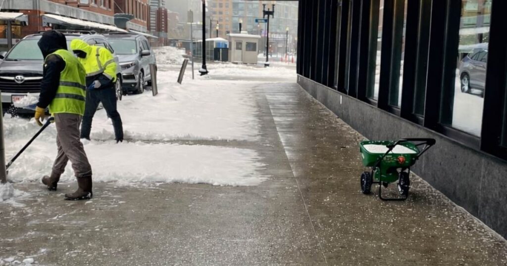 Some of our staff from the commercial snow plowing company in Woburn MA